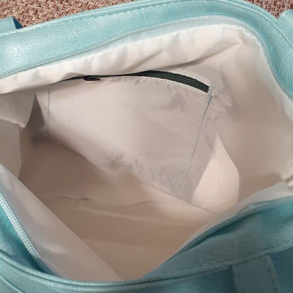 New Two New Purses Light Blue With Silver Embellishments Women's New With Tags - Picture 4 of 9